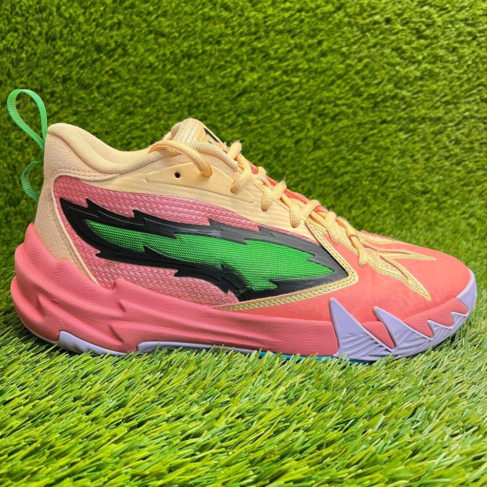 Puma Scoot Zeros Mens Size‎ 8.5 Georgia Peach Pink Basketball Shoes Sneakers